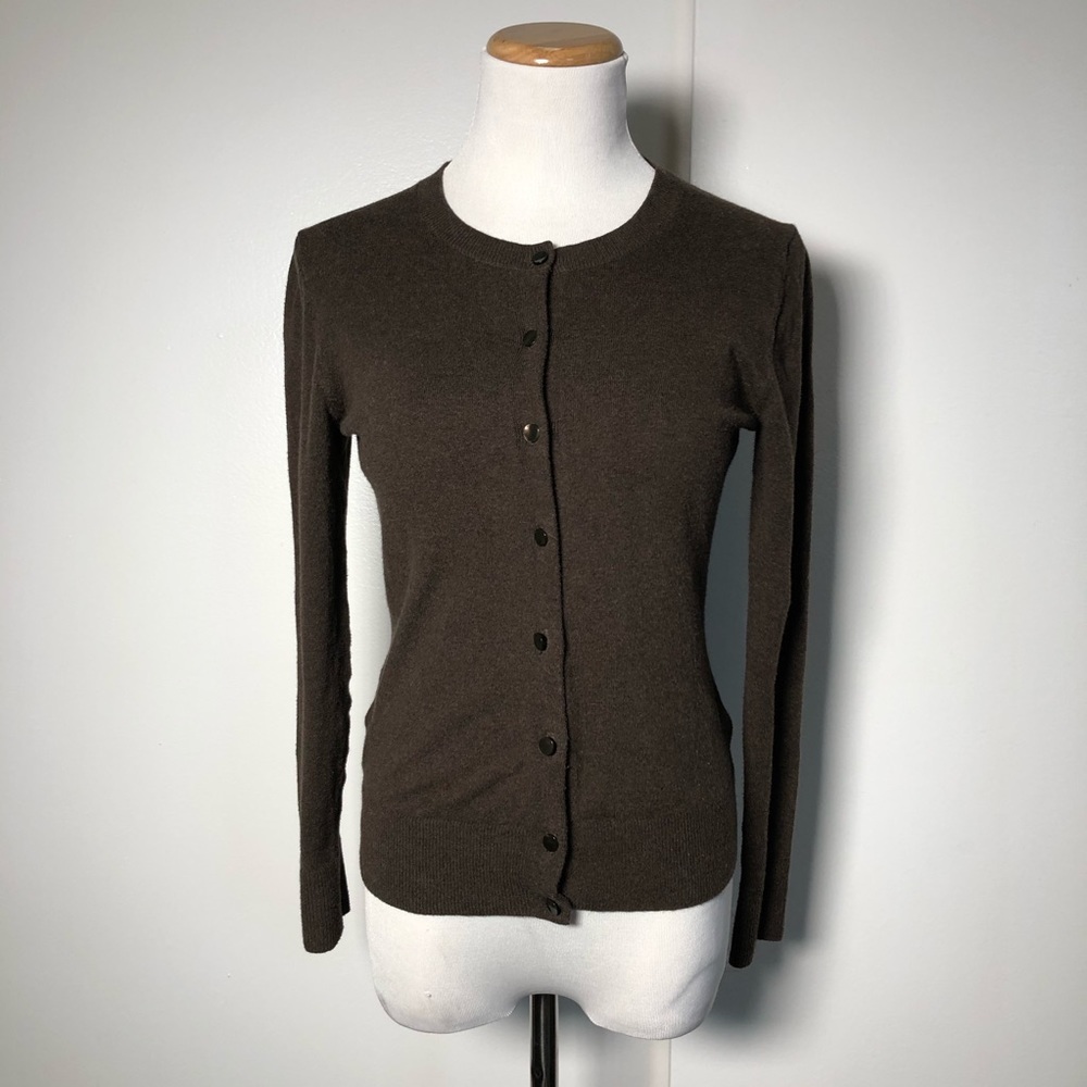 DONATED Soft comfy brown cardigan